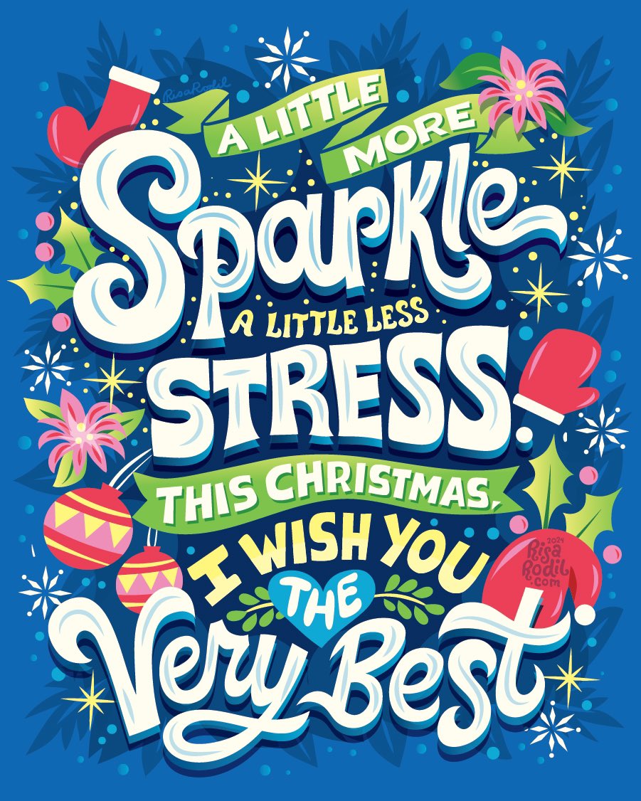 Wishing everyone a less stressful and very sparkly Christmas! 🎄 ✨