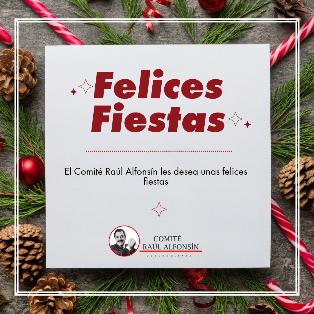 🎄FELICES FIESTAS🎄

Desde el Comité Raúl Alfonsín les deseamos unas felices fiestas. Que sea en paz, unión y armonía.