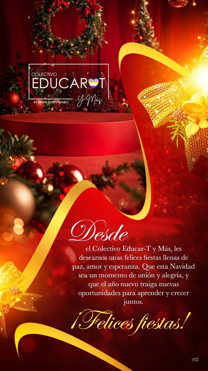 GoofyTrans's tweet photo. El Colectivo Educar-T y más y Los Trans Goofy Games les desea felices fiestas navideñas. https://t.co/jBZUG3qFFO