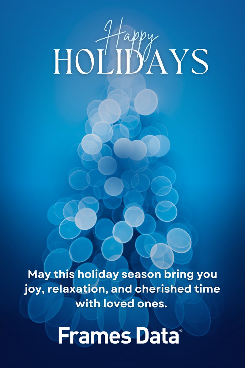 FramesData's tweet image. Happy Holiday from your friends at Frames Data!
