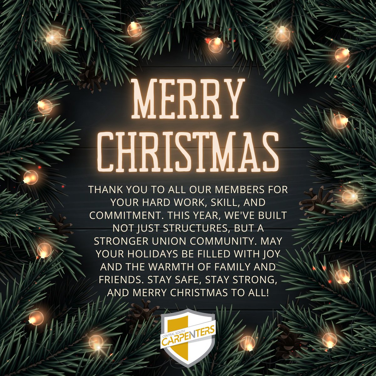 Wishing all our members and their families peace, love, and joy