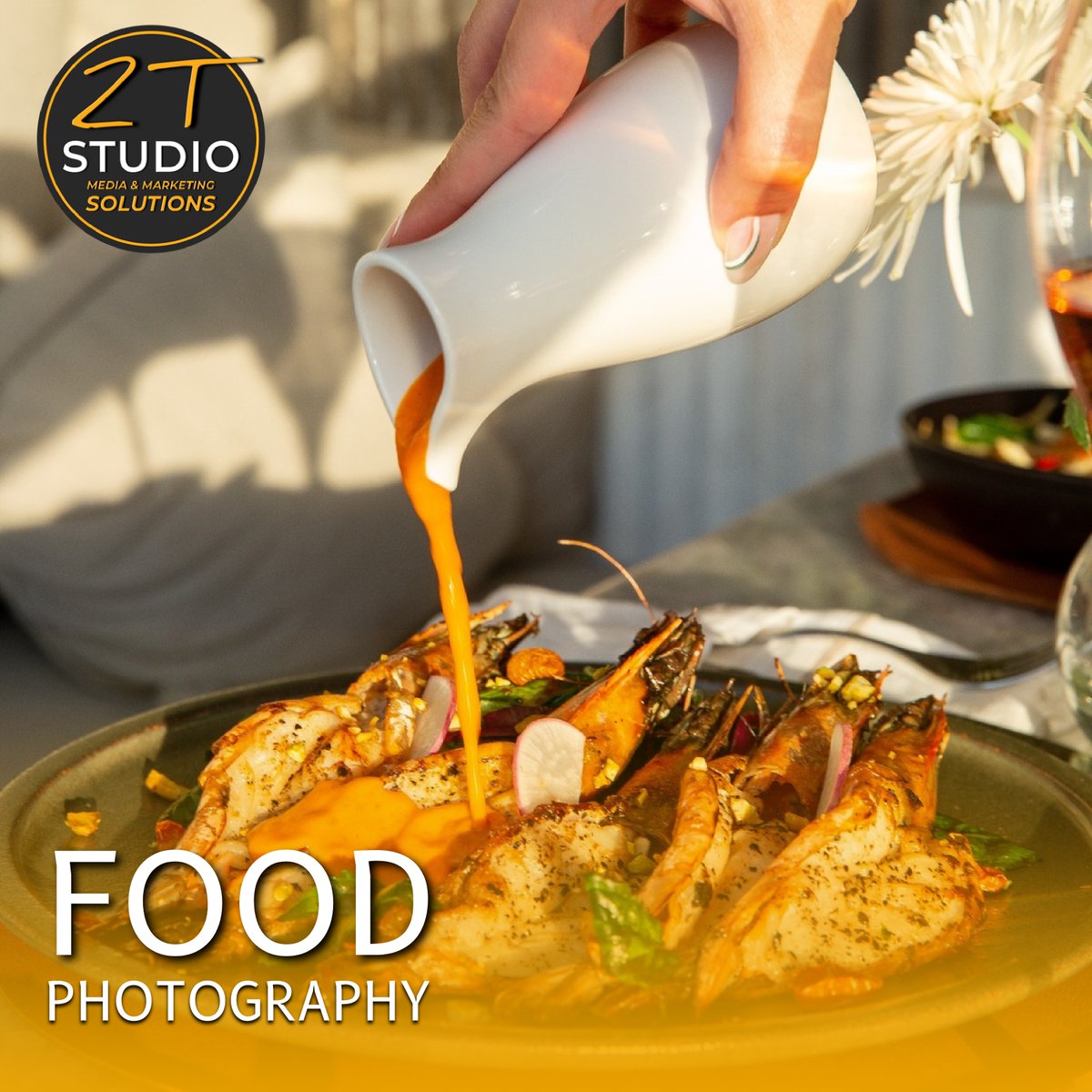 2tstudio_411's tweet photo. https://t.co/kgA7i0HCMP
Make your dishes shine with the perfect shot! At 2T Studio, we specialize in capturing the essence of your restaurant, highlighting every flavor and detail.
خلي أطباقك تتكلم! مع 2T Studio، إحنا متخصصين في تصوير مطعمك بأحسن شكل، عشان نبرز كل طعم وكل تفصيلة. https://t.co/q1rfCxOq0O