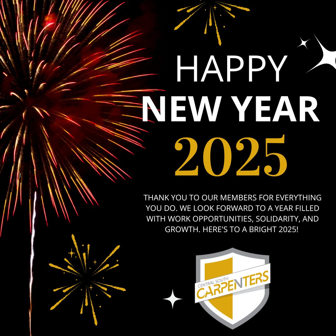 Happy New Year's! We celebrate the opportunity to work with our brothers and sisters again in 2025!