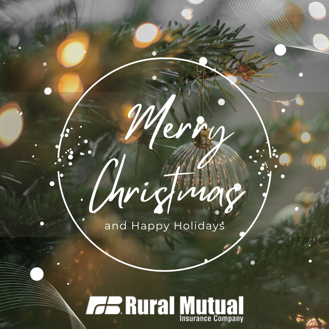 Rural Mutual Ins. (@ruralmutual) on Twitter photo From everyone at Rural Mutual Insurance, Merry Christmas and Happy Holidays! We hope your holiday season is merry and spent with the people you love ๐โ๏ธ From everyone at Rural Mutual Insurance, Merry Christmas and Happy Holidays! We hope your holiday season is merry and spent with the people you love ๐โ๏ธ