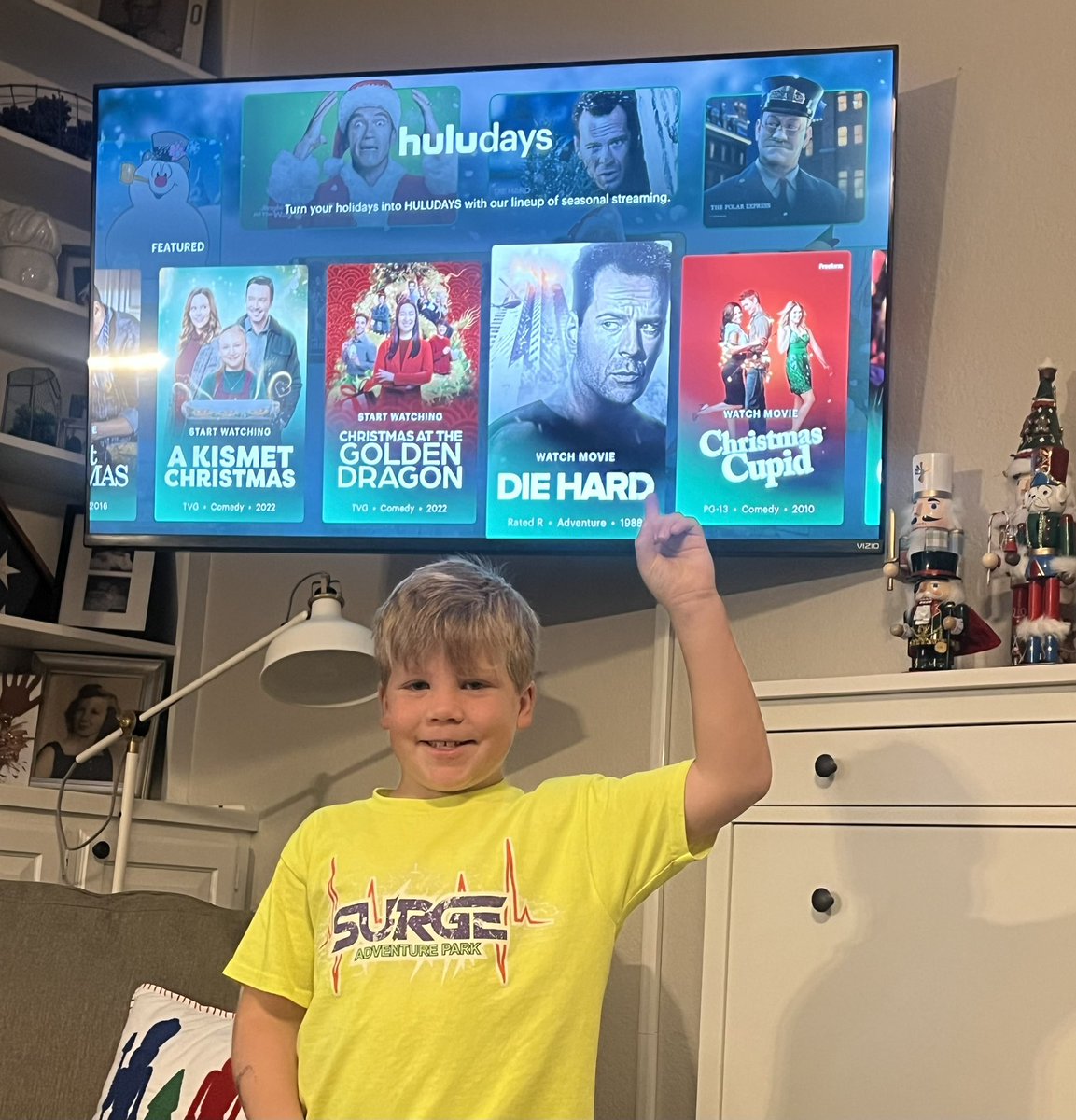 Mason asked if we could watch this Christmas movie. The answer is YES!