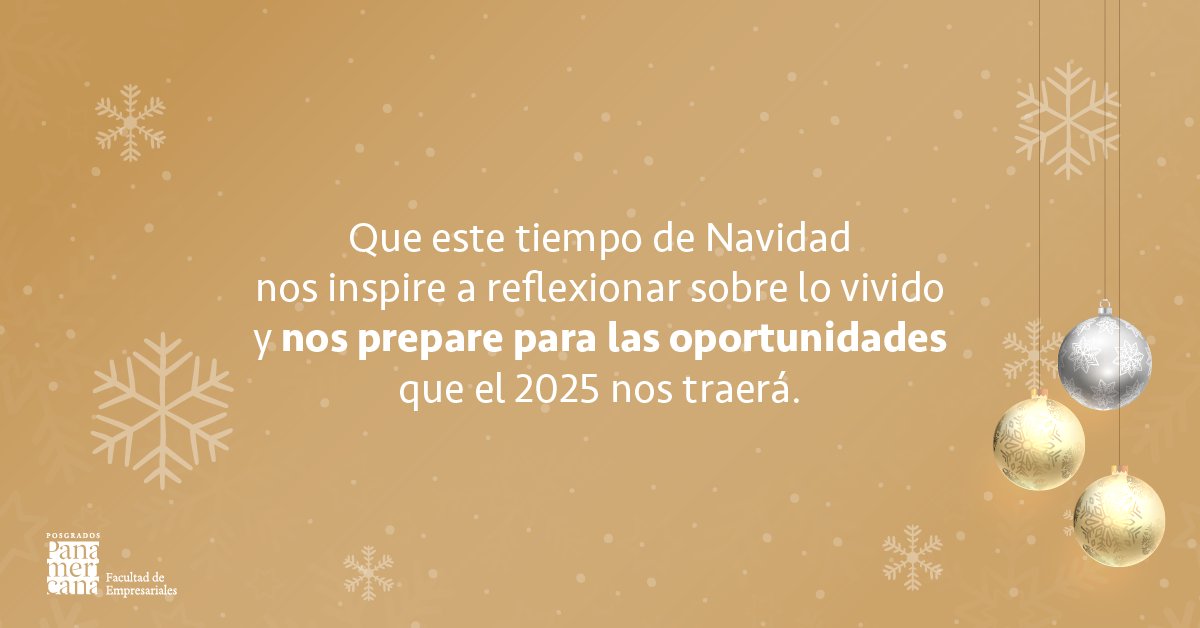 ¡Felices fiestas! Que esta Navidad te traiga paz y alegría. Prepárate para un 2025 lleno de oportunidades para seguir creciendo y transformando tu futuro profesional. 🎄✨

#Navidad2024 #CrecimientoProfesional #Oportunidades2025 #PosgradosUP #FuturoProfesional