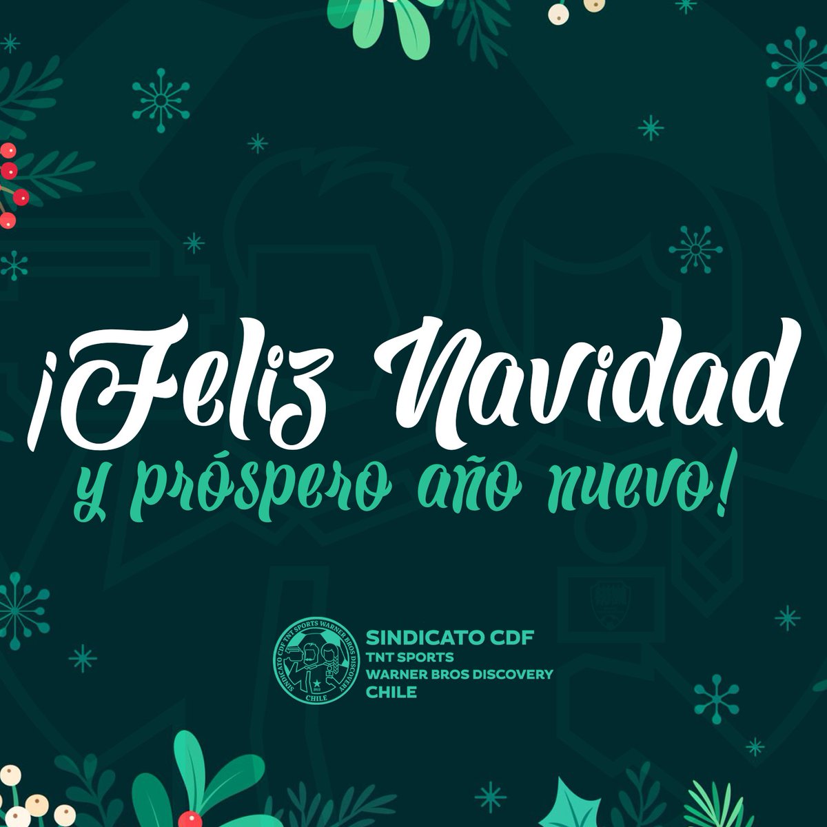 🎄 ¡Desde el Sindicato CDF TNT Sports enviamos un saludo fraterno a las trabajadoras y trabajadores de Chile! 

Que esta Navidad sea un momento de unión, descanso y reflexión, y que el 2025 nos encuentre más fuertes y unidos en la lucha por nuestros derechos. ✊✨

#Navidad2024