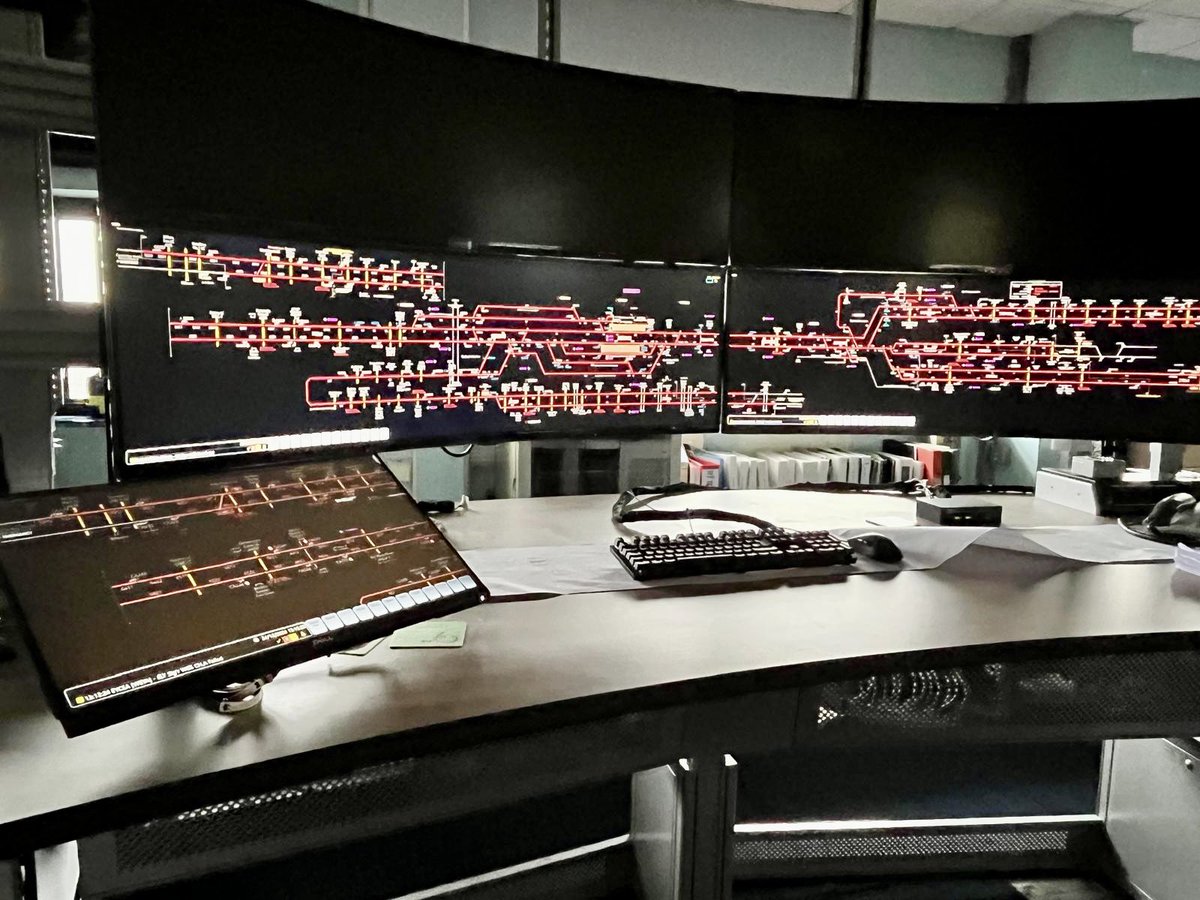 Picture of the new Cambridge Signal box panel