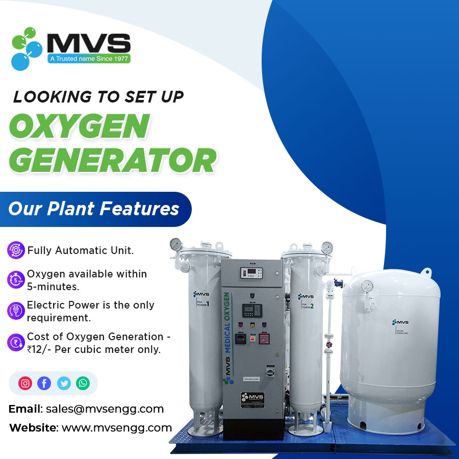 mvs_engineering's tweet image. Set up your own oxygen generator with advanced technology and customizable solutions designed to meet your needs.
Trust MVS Engineering for innovation and excellence in oxygen generation systems.
.
.
.
#oxygengenerator #advancedtechnology #MVSEngineering #contactus