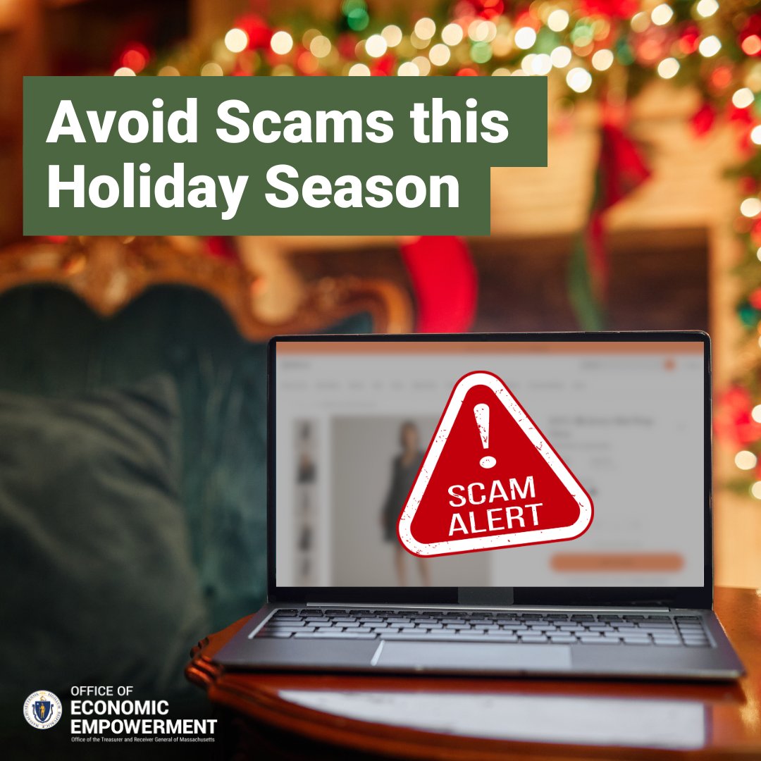 Stay safe online this holiday season and protect yourself from fraud! Follow these tips to avoid scams while shopping and celebrating. 

masstreasury.enrich.org/articles/top-1… 

#SmartShopping #HolidayTips