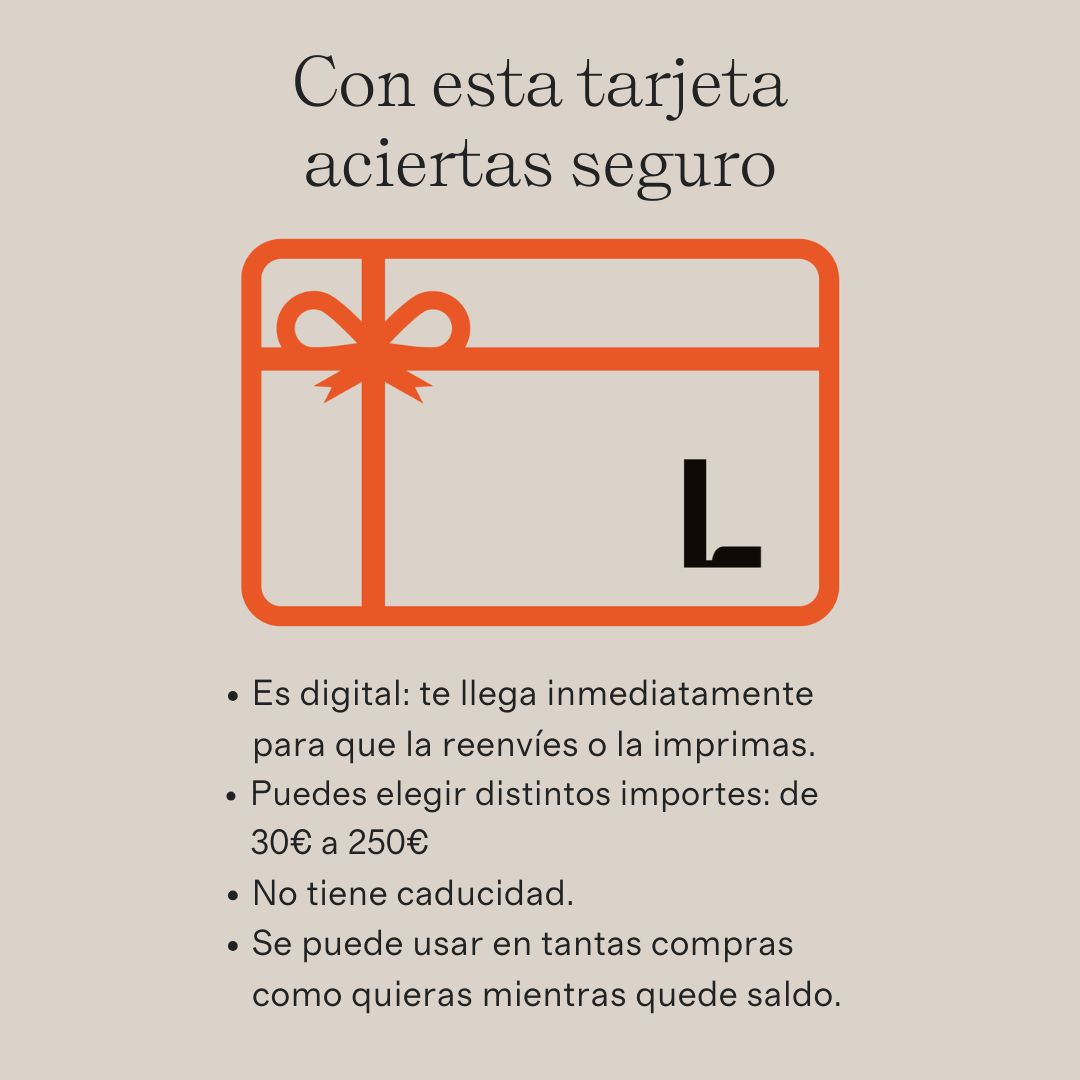Si te ha pillado el tiempo o si quieres hacer un regalo que no cambiarán, escoge la tarjeta regalo Laconicum: puedes elegir el importe que quieras y te llega al momento al email.
.
.
.
#laconicum #laconicosas #tarjetaregalolaconicum
