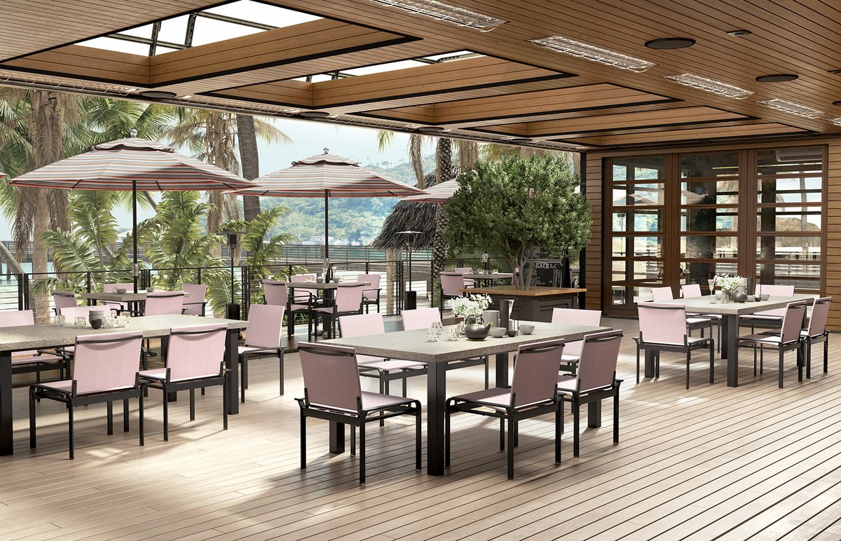 Elegance and strength combine in Homecrest's Elevate sling collection to create pieces that are ideal for wind-challenging applications such as rooftops and balconies.

Learn more about this weighty collection here: homecrest.com/elevate