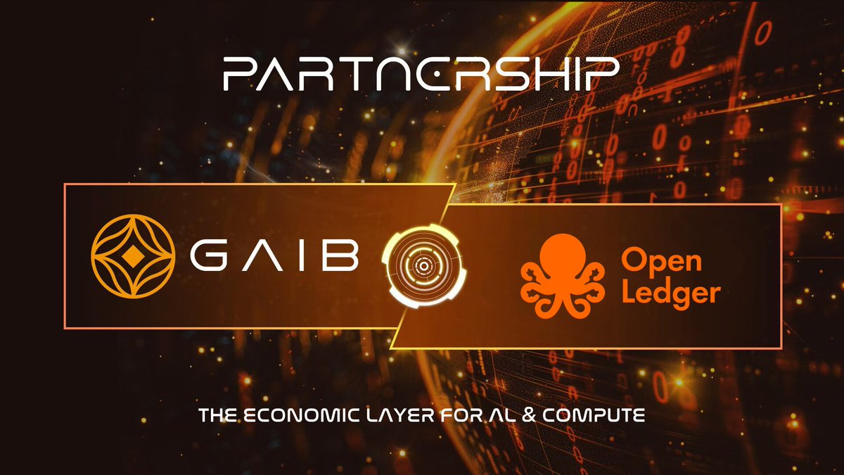 GAIB X OpenLedger Partnership

🚀 We’re thrilled to announce our partnership with OpenLedger (<a href="/OpenledgerHQ/">OpenLedger</a>), the world’s leading data blockchain backed by Polychain Capital and pioneering advancement of data contribution and attribution.

🟠 GAIB continues to lead as the first