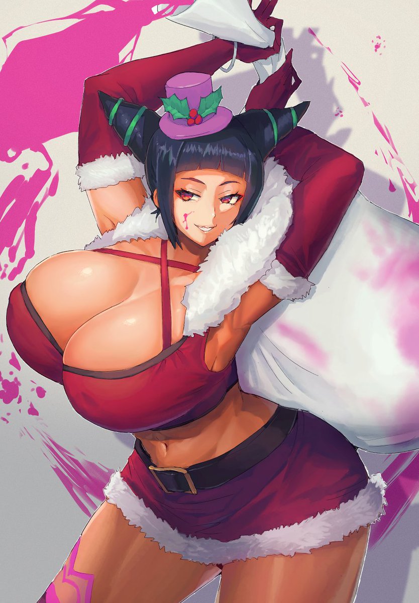 ジュリ「2024年クリスマスも盛るぺこ #StreetFighter #ハン・ジュリ  」|madのイラスト