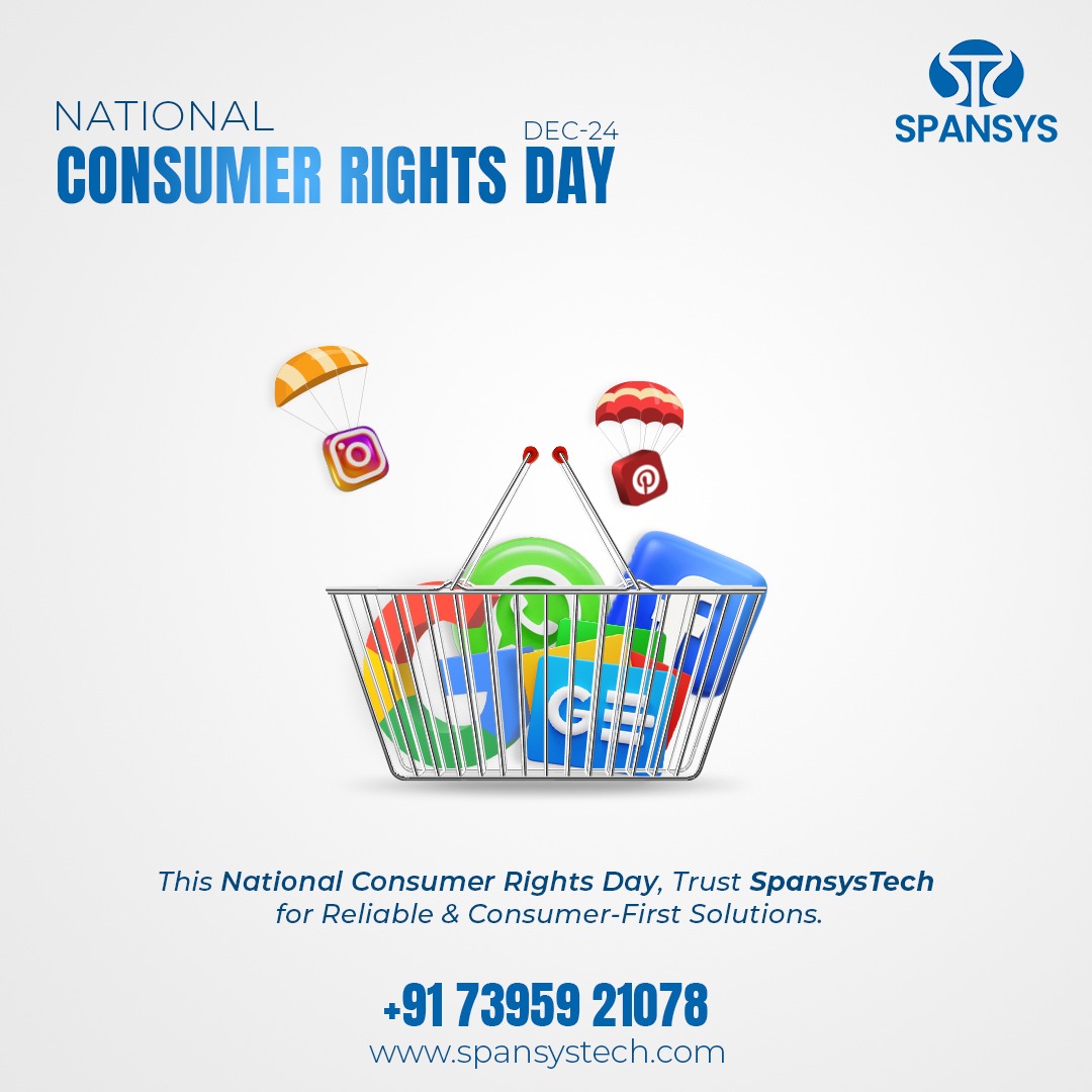 spansys_tech's tweet image. On National Consumer Rights Day, trust Spansystech for quality service and consumer protection. Your rights matter!

Reach Us,
Website: spansystech.com

#nationalconsumerrightsday #socialmediamarketing #mobileappdevelopement #smsmarketing #digitalmarketing #seo
