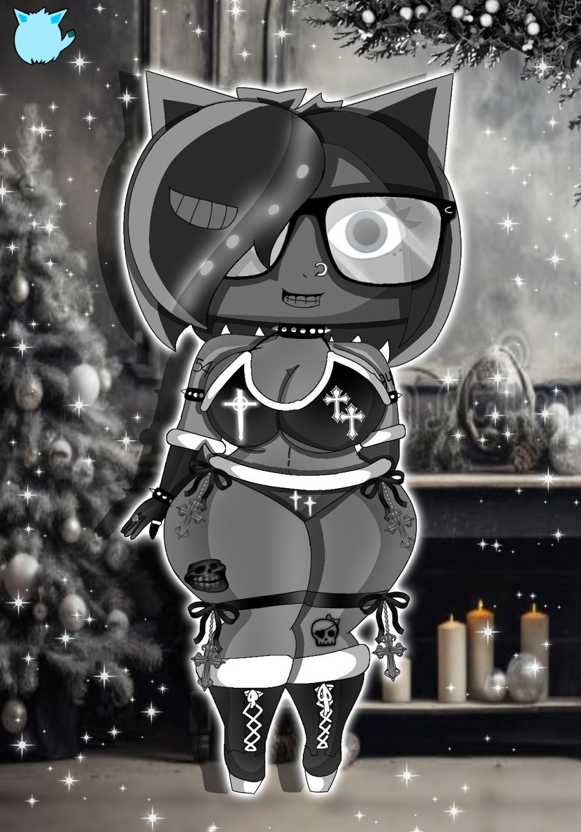 OberitaRiki's tweet photo. Gothic Christmas Helga!
:3 👙🎄❄️🩶🖤✨
.
#uncannyoc #phase54 #helga #pokemon #gengar #humanoidgirl #gothicbikini #gothicchristmas #chrustmaslingerie #christmasbikini #greygirl #sexygirl #hotgirl #glasses #digitalart #humanoidart #fanart #artwork https://t.co/wnWnjjGhFi