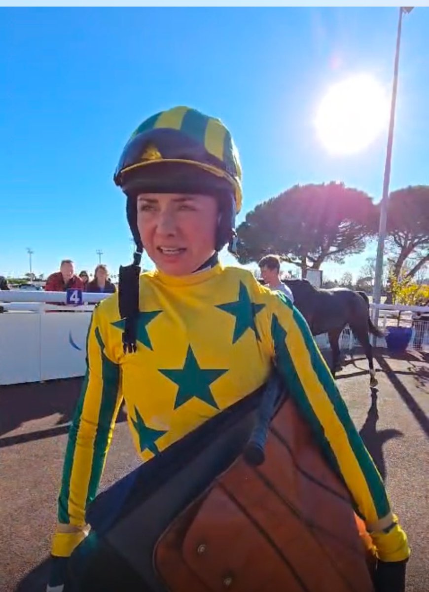 Job done. Nice pipe opener and sensible ride by Bryony Frost on Normande giving stones away - thanks to <a href="/sutto821/">Sam Sutton</a> for making the trip to <a href="/hippocotdazur/">Hippodrome de Cagnes-sur-Mer 🏇</a> stay hydrated in that sunshine <a href="/Theclaiminglads/">The Claiming Lads</a>  <a href="/JamesFGun/">James Finch</a>
