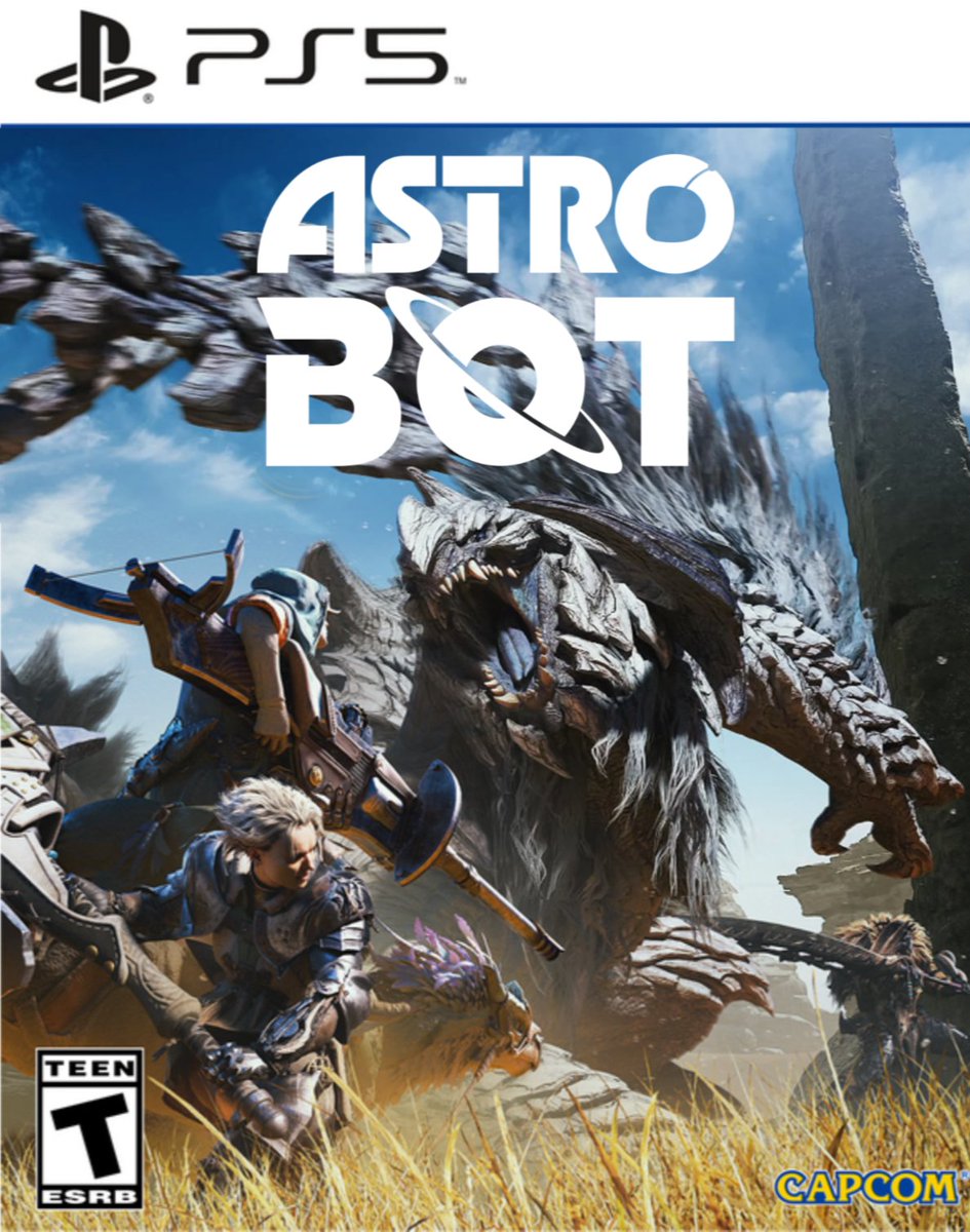 Skewerstar's tweet photo. Ah yes, my favorite PS5 game... Astro Bot... https://t.co/pss6d1xXNk