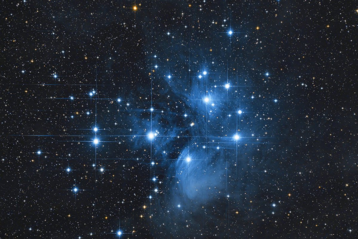 vdB141's tweet image. quattoro150pのファーストライトしてきました。
これまで使ってきたお手軽屈折とは違い手の掛かる子ですが、期待が持てそうです。ただし、強すぎるスパイダーの回析は何とかしたいな。
(総露光56分、APS-C相当にトリミング)
#quattoro150p #EOS6D