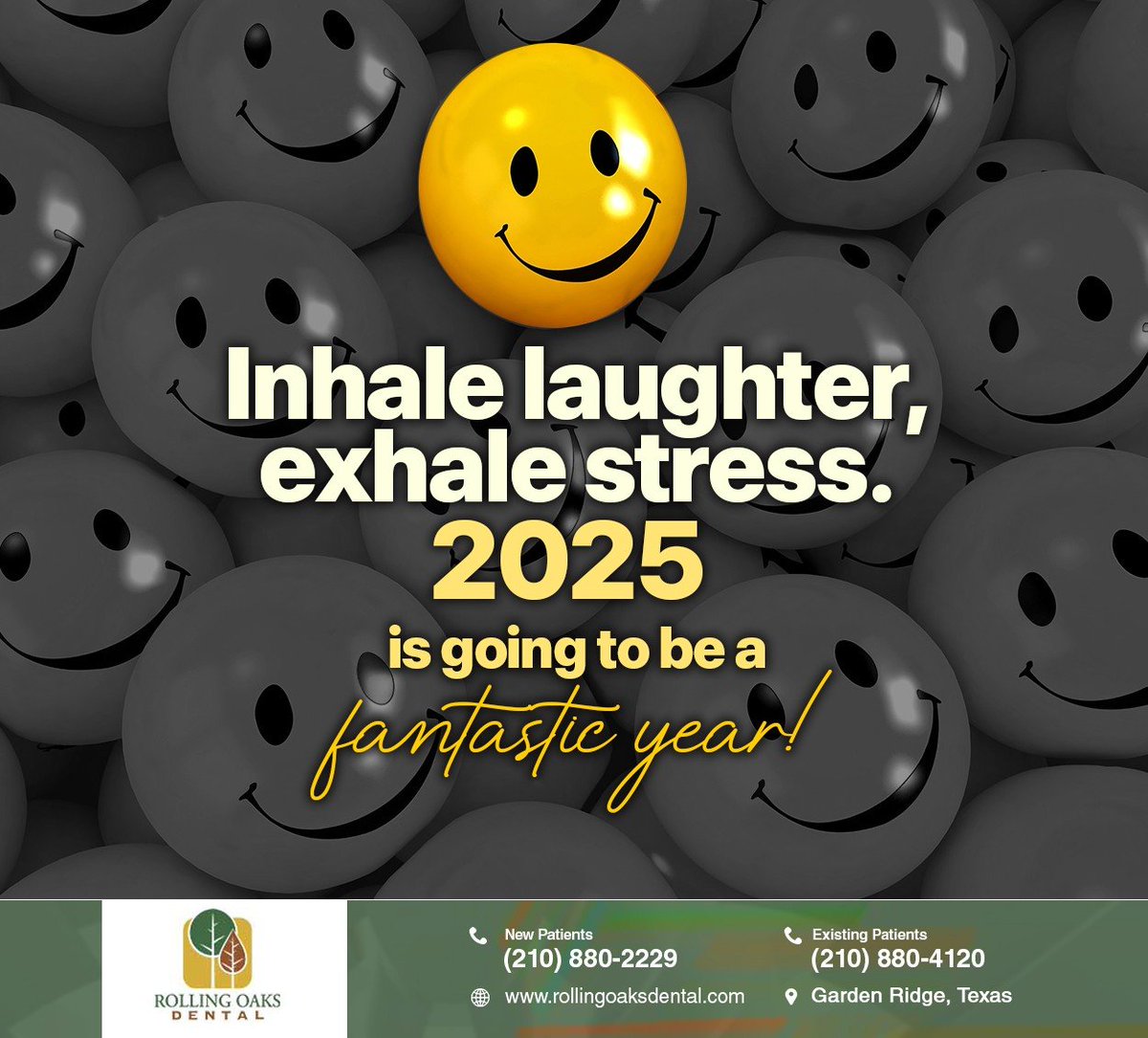 Make this year your best year yet. Share a small goal you`ve set for yourself in the comments, and you might inspire someone to do the same. #newyearnewyou #newyeargoals #selflove #RollingOaksDental #GardenRidge #TX