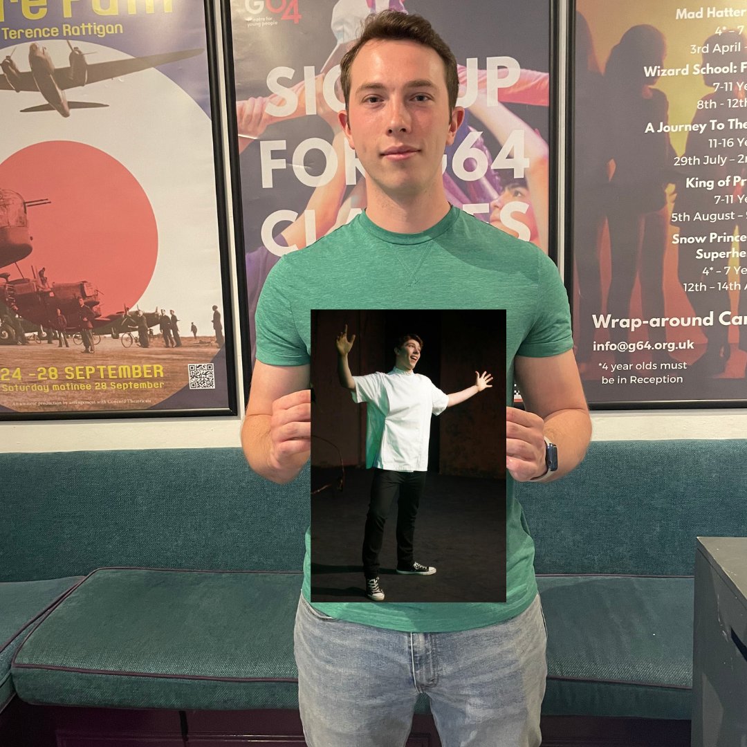 ✨️ Alumni ✨️

Oscar's first show was Animal Farm in 2012! He is now in Cinema Operations and said that G64 gave him "Confidence, people skills, a place to be myself at a time when I felt I couldn't" 

We love Oscar!
