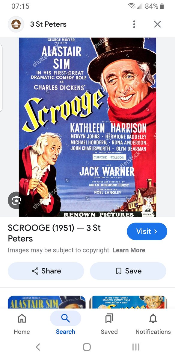 The all time favourite Scrooge,  Alastair Sim, is on tonight at 8 pm on CTV2.

Mr. Bean's Christmas  CBC,  7 30pm.