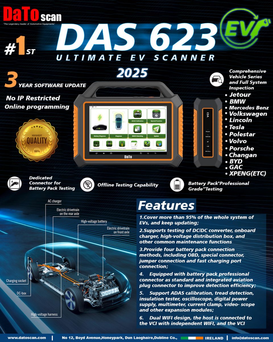 datotechie's tweet photo. 1st EV DAS623 Diagnostic Scanner - Full-System Diagnostics in One Tool.

🌐 Visit us: https://t.co/arg6X1Bq25
📲 Call: +971-8003286

#DaTo #DaToScan #EVScanner #DaToTech #ElectricVehicleDiagnostics #AutoRepairTools #DaToDAS623 #EVService #DiagnosticTools #EVMaintenance https://t.co/iXolacwDyl