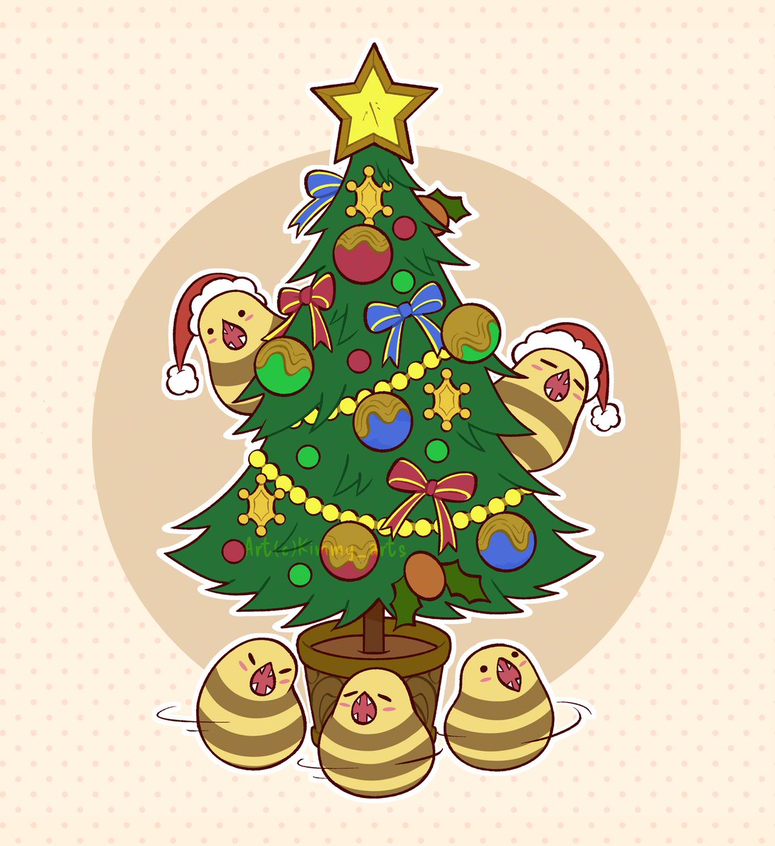 Kimmy_arts's tweet photo. Ronkin around the Christmas tree 🎄
Merry Christmas Eve everyone!
#FFXIV #Ronka https://t.co/fmIGVk6Oxh
