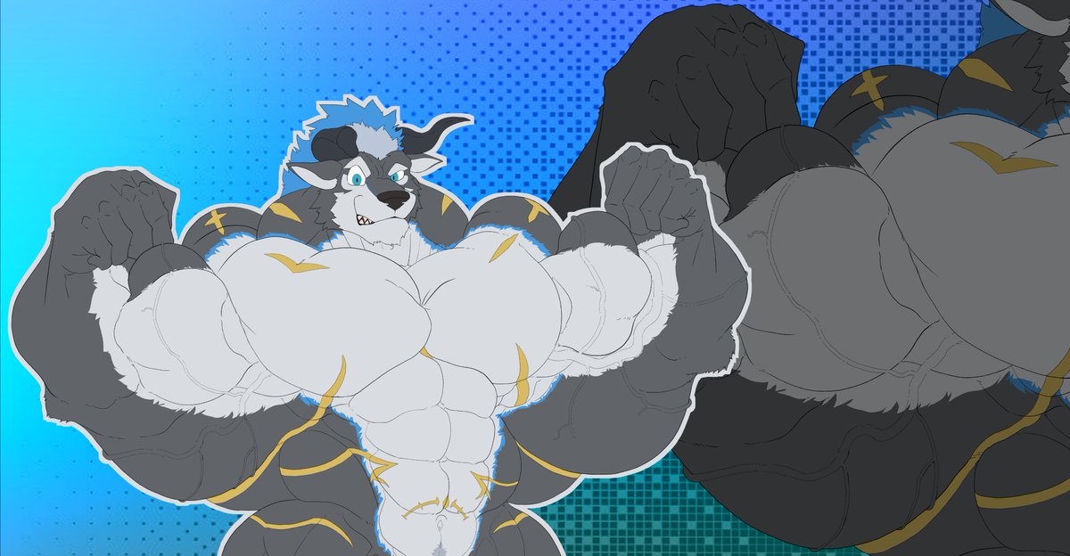 for <a href="/Inuarashiwolf/">犬嵐-Inuarashi</a> show off his biceps!