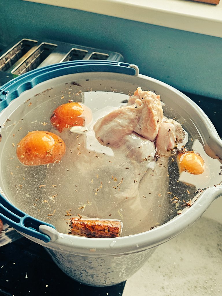 heatherdws's tweet photo. Operation Christmas eve in full swing 😁 #turkey #brining https://t.co/7EsPIW6fWg