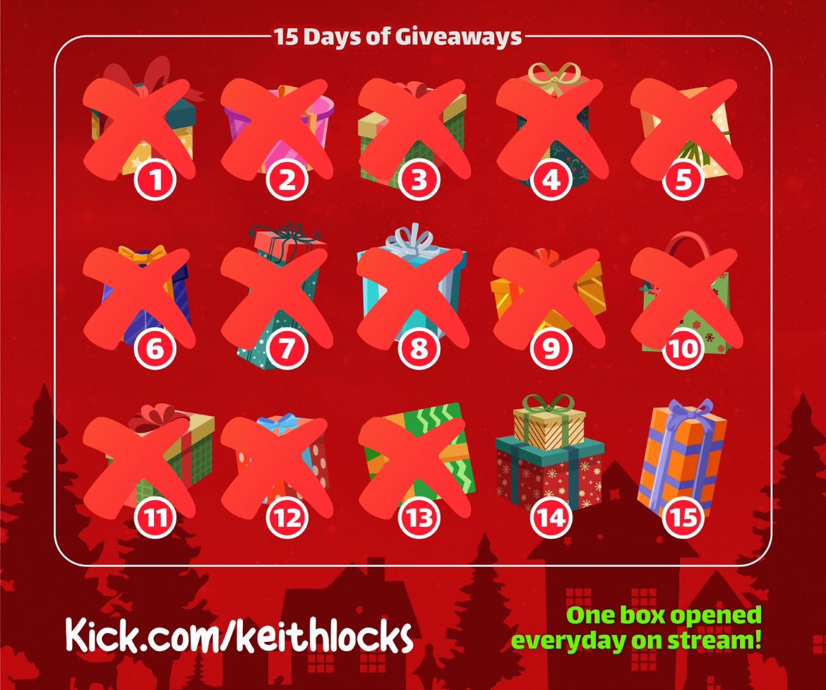 KeithLocks (@keitthlocks) on Twitter photo DAY 13 AND 14 OF $15,000 CHRISTMAS GIVEAWAYS IS HERE
$800 GIVEAWAY IS LIVE (8 x $100)
STEPS TO JOIN
Like + RT
Tag 2 friends
Follow <a href="/keitthlocks/">KeithLocks</a>
Two streams today, $400+ given each stream and a $1000 buy each stream.
11:30AM EST and 12AM EST. BE THERE! DAY 13 AND 14 OF $15,000 CHRISTMAS GIVEAWAYS IS HERE
$800 GIVEAWAY IS LIVE (8 x $100)
STEPS TO JOIN
Like + RT
Tag 2 friends
Follow <a href="/keitthlocks/">KeithLocks</a>
Two streams today, $400+ given each stream and a $1000 buy each stream.
11:30AM EST and 12AM EST. BE THERE!