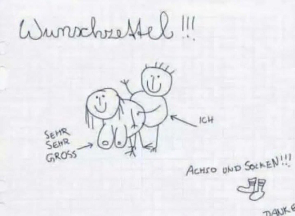 Was steht auf eurem Wunschzettel? Das ist meiner.