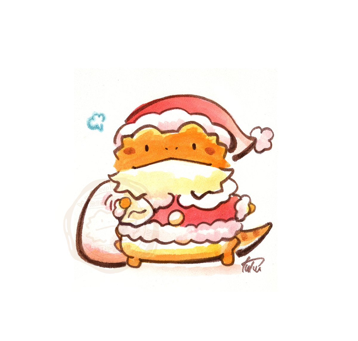 「ホーホーホー#MerryChristmas 」|ツク之助◆はちゅこっと4のイラスト