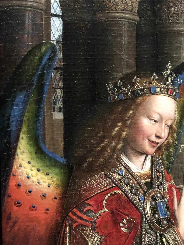 mutley7781's tweet image. Merry Christmas & Happy New Year to all.
The Angel Gabriel -
The Annunciation by Jan van Eyck
c 1435
Now National Gallery of Art, Washington DC
#AdventAngels