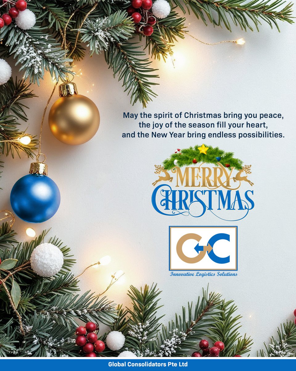 🎄✨ The Global Consolidators family wishes you a Merry Christmas filled with joy, peace, and prosperity! 🎅🎁

Thank you for trusting us to be a part of your journey.

#MerryChristmas #GlobalConsolidators #HolidayWishes #FamilyBond #GlobalConnections