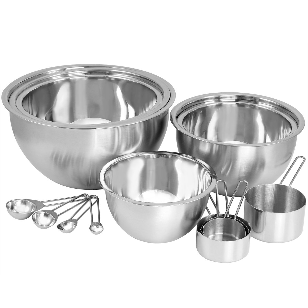 KitchenStoreDir's tweet image. Today is National Eggnog Day. This MegaChef 14 Piece Stainless Steel Measuring Cup and Spoon Set with Mixing Bowls would be handy for mixing up some fresh homemade eggnog. Good for a starter set as well. 

kitchenstoredirect.com/products/view/…

#eggnog #christmas #cookies #rum #eggs #homemade