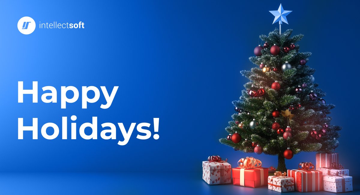 Warm holiday wishes from Intellectsoft! 🎄✨ We appreciate your trust, partnership, and support. May your holiday season be filled with joy and your New Year bring success and prosperity!