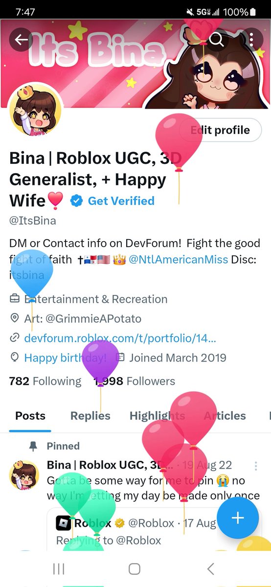 Bina | Roblox 3D / UGC, + Happy Wife❣️ tweet media