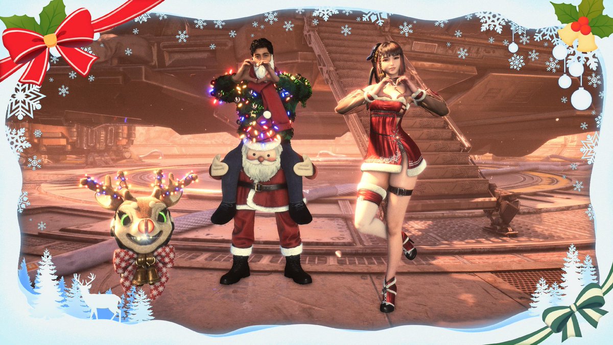 Onlythe1LLest's tweet photo. Merry Christmas Eve from Eve and Adam. @StellarBlade #PhotoMode #ChristmasEve #Eve #Adam #Xion #Thebestplacetoplay https://t.co/u1ka6O5ii6