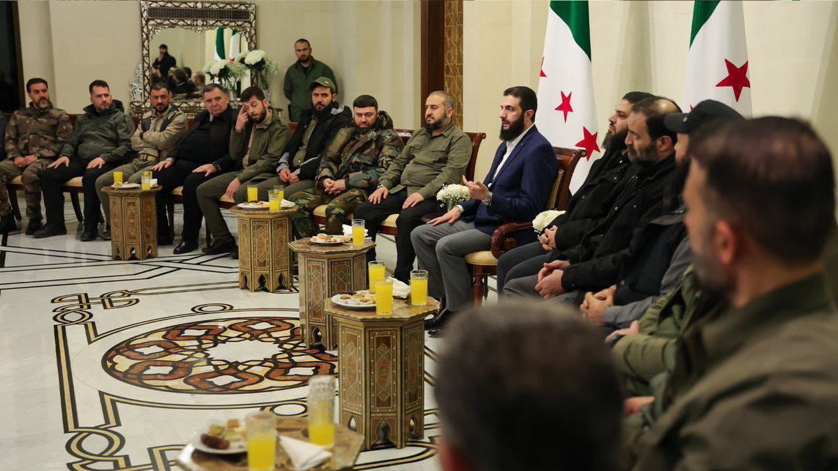 This was quick. A deal is reached to merge all armed factions under the new Syrian ministry of defense.

Hard to overstate how this would’ve been *impossible* under international supervision or any scenario in 2012-2016.

Many things are happening smoothly coz this is organic.
