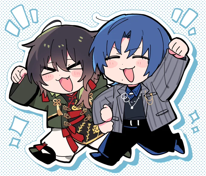 みはるちゃんと青くんのノリの親和性大好き #みはるすけっち #青ペン 
