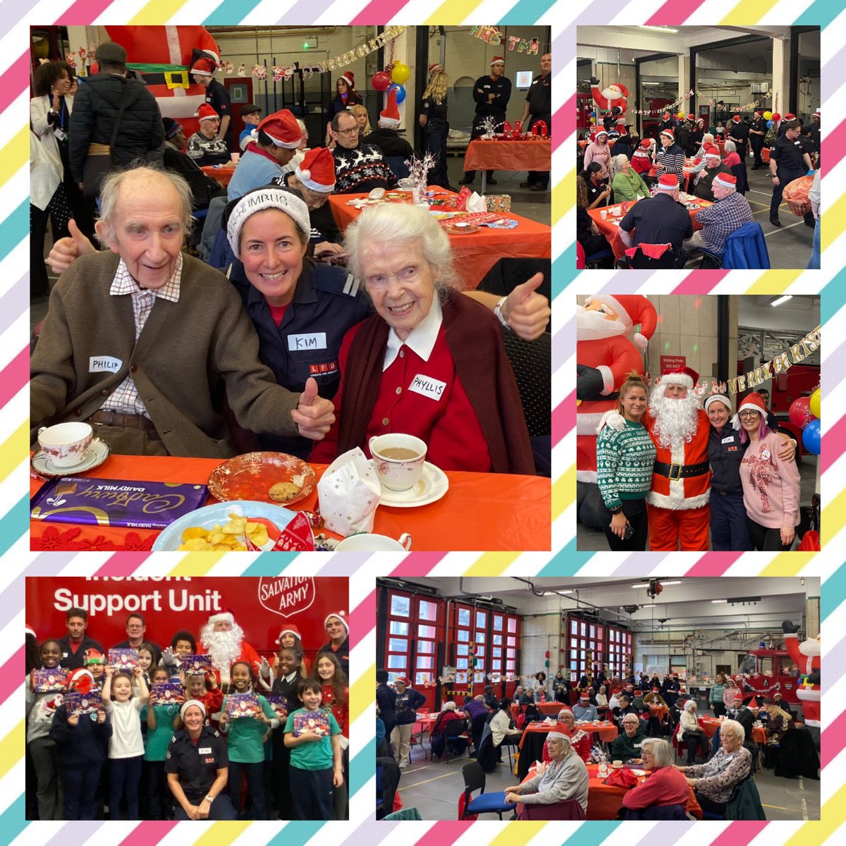 #Acton fire station teamed up this year with the wonderful choir from Acton Gardens Primary School, giving their local community a #christmas to remember. #passtheparcel #combatloneliness🥰