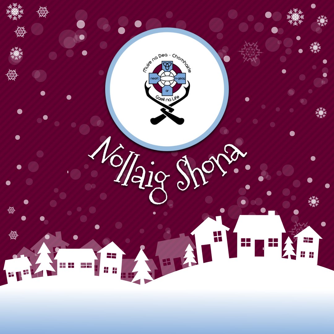 We would like to wish all of our members and their families as well as our friends and neighbours a very happy and joyful Christmas.  Nollaig Shona daoibh.