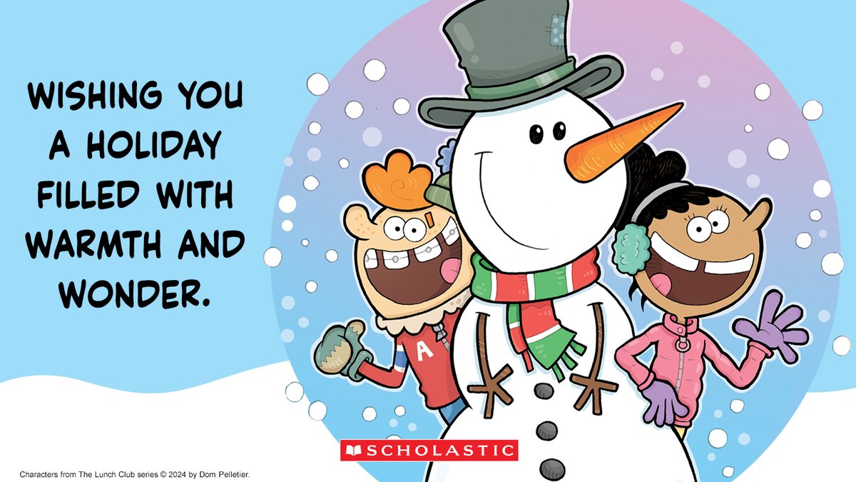 ScholasticEdCda's tweet photo. Happy Holidays from the entire Scholastic team! 🎄 ⭐

Joyeuses fêtes de la part de toute l’équipe des Scholastic! 🎄 ⭐ https://t.co/APncxtot1i