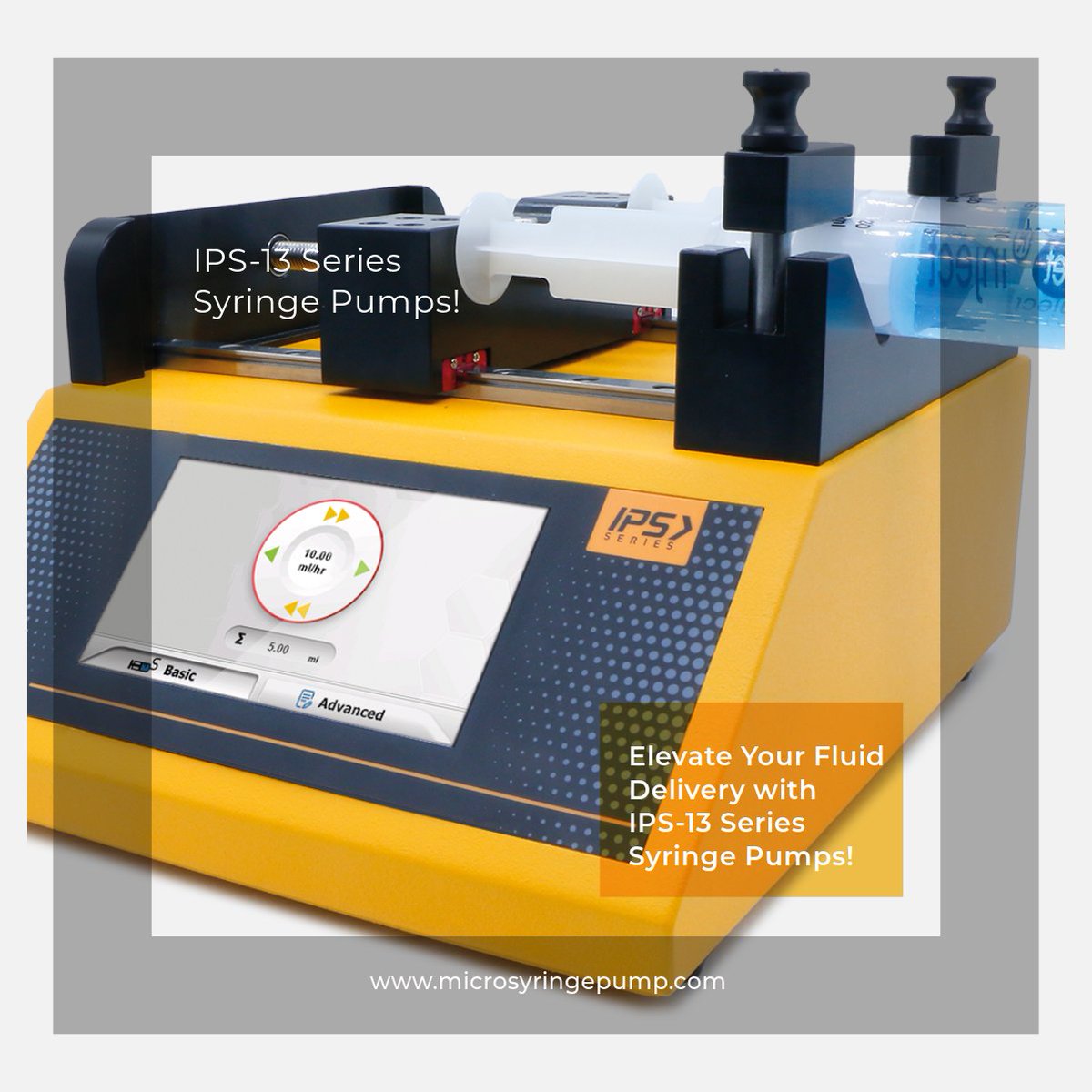 ips_by's tweet photo. Elevate Your Fluid Delivery with IPS-13 Series Syringe Pumps!
Transform your lab workflows with the IPS-13 Series Syringe Pumps. Contact us today to discover more! https://t.co/jhH8Sc2K6r