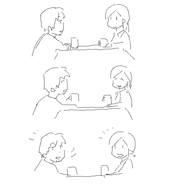 昔かいた 