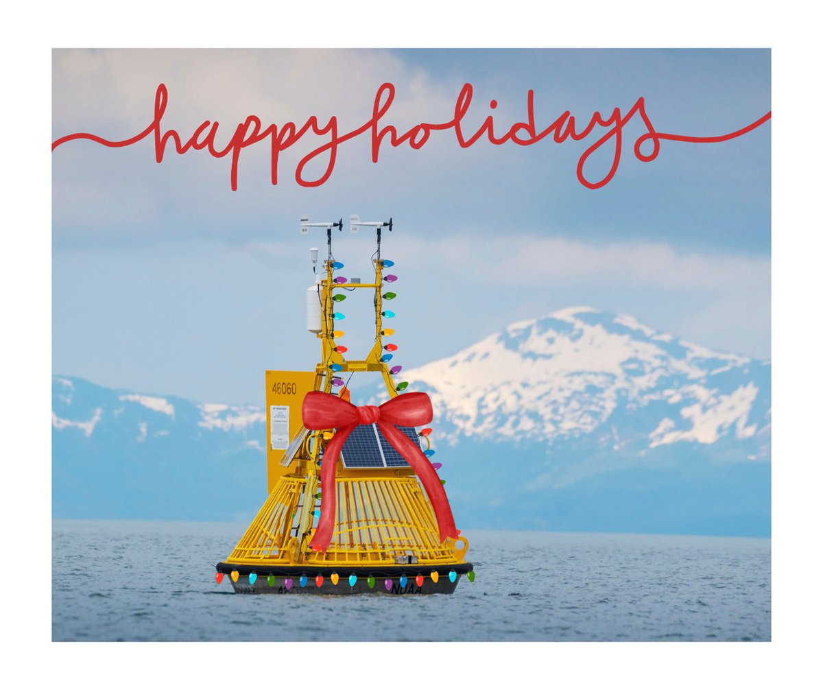 🎄#MerryChristmas from the National Data Buoy Center!

🎁✨ While you're cozying up with family and friends, our buoys are keeping an eye on the oceans, tracking weather data, and making sure Santa’s sleigh stays safe on its course. 🎅🏼🛷
 #DataForGood #HappyHolidays #NDBC #OhBuoy