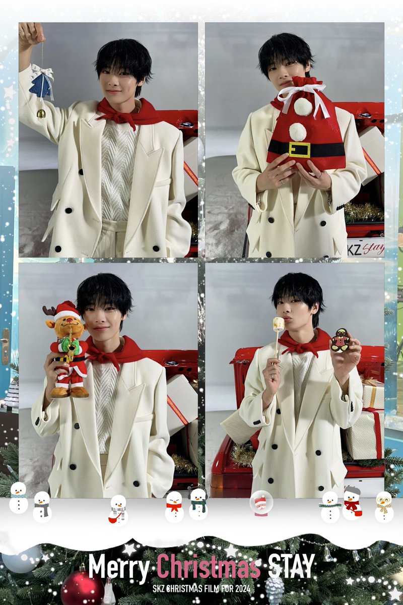 🔔Happy Holidays🔔

STAY❣️
今年もスキズサンタと素敵な時間を過ごしましょう☃️❄️

#StrayKids
#スキズ
#HAN #ハン
#Felix #フィリックス
#Seungmin #スンミン
#I_N #アイエン