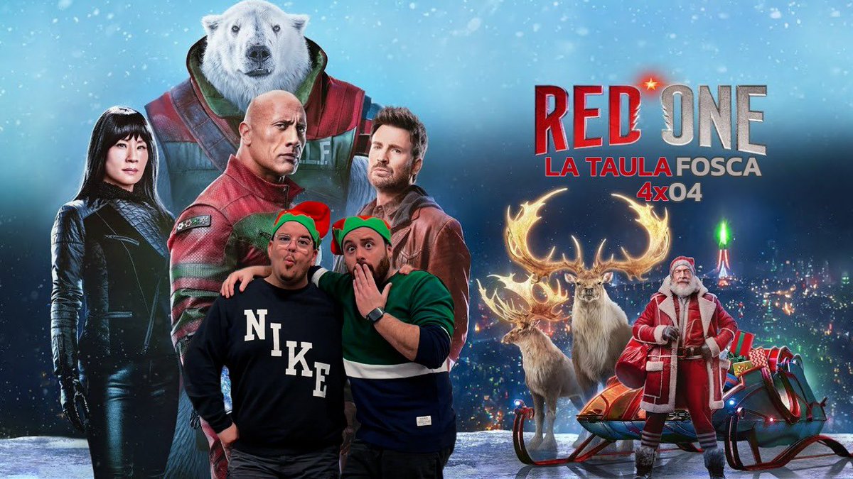 Arriba Nadal! Hui portem Red One.
amb un meravellós elenc d'actors com a J.K.Simmons, Dwayne Johnson, Lucy Liu, Chris Evans, entre altres.

Una pel·lícula que ens ha sorprés.

Esperem que gaudiu i us desitgem Bon Nadal.

go.ivoox.com/rf/137203337

youtu.be/G60EISUqfUg