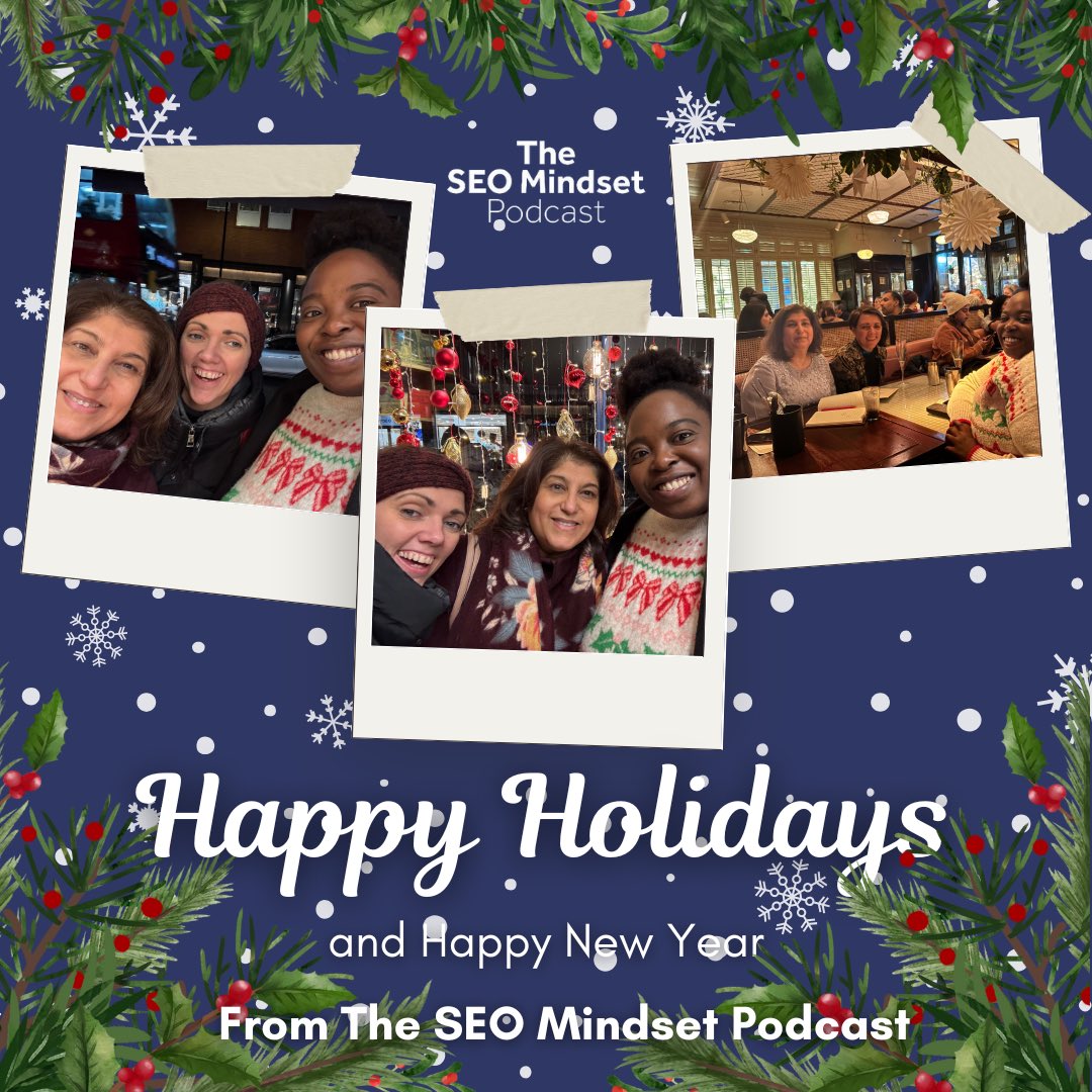🎄✨ Happy Holidays to our SEO Mindset Podcast fam!

Thank you for being part of our journey in 2024 – your support, listens &amp; shares mean everything! 💙

Wishing you rest, joy &amp; inspiration this season. Here’s to more growth &amp; great episodes in 2025! 🚀